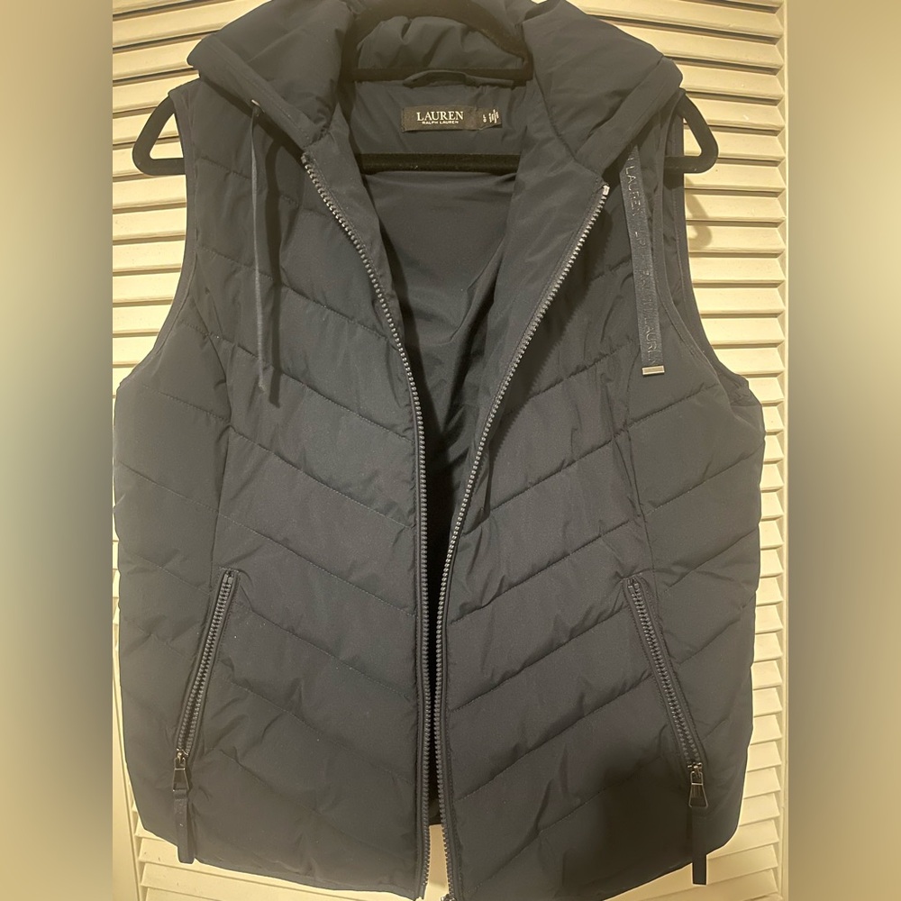 Lauren Ralph Lauren Navy Quilted Vest